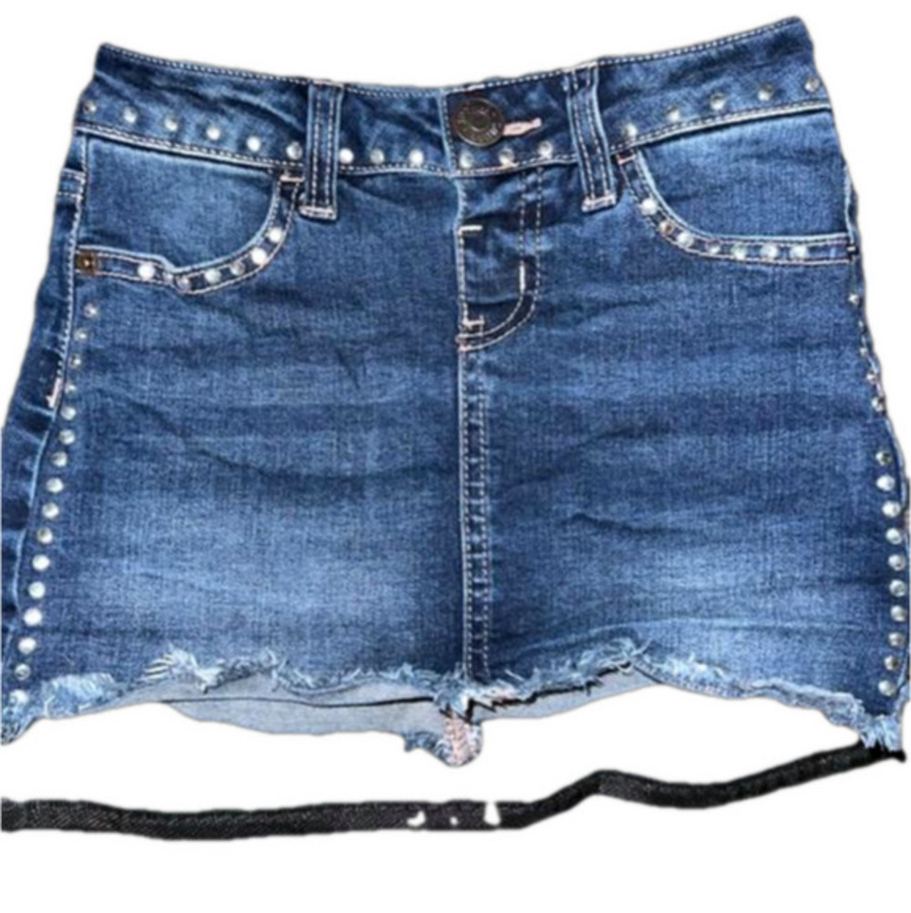 2/$25 Denim skort skirt with shorts